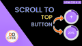 Scroll to Top Button with Scroll Percentage and Conic Gradient using HTML, CSS & JavaScript