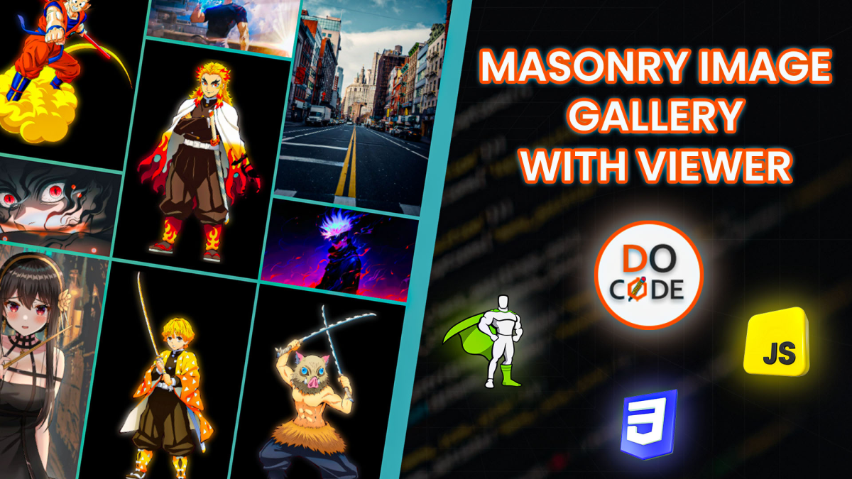 Masonry Image Gallery with Viewer using HTML, CSS, JavaScript and gsap