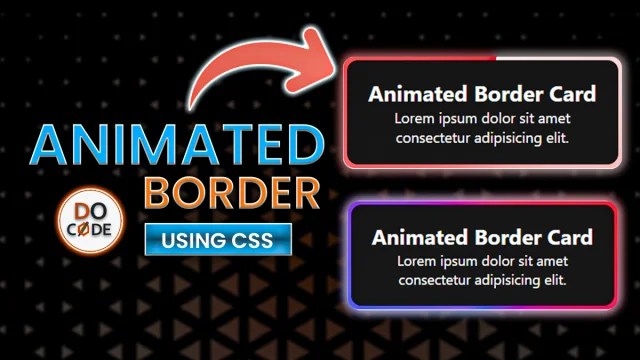 Animated Border Card with Conic Gradient Using Pure CSS | DoCode
