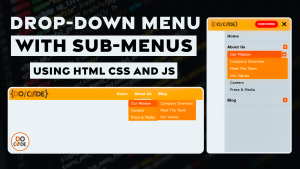 Dropdown Menu Using HTML , Css and js